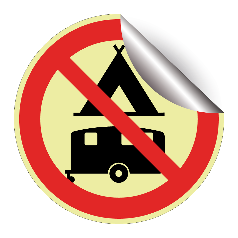 No caravans or camping
