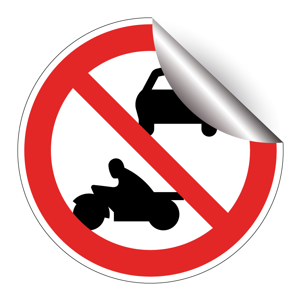 No cars or motorcycles