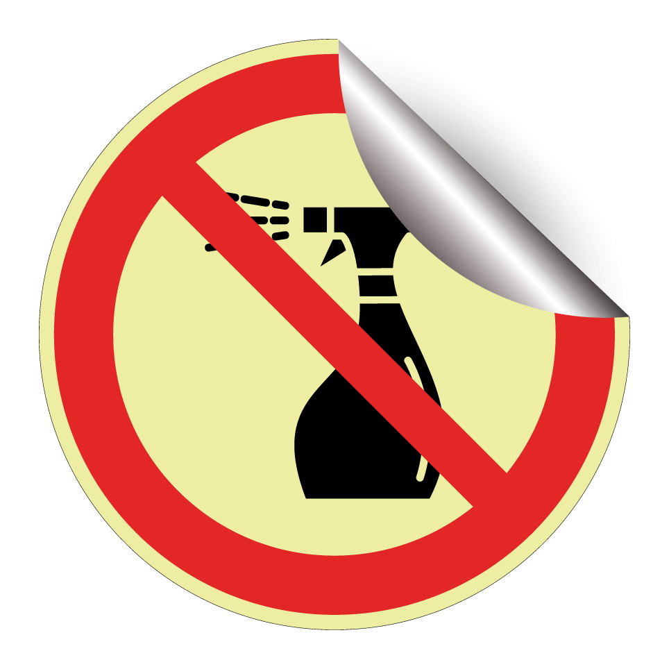 No spraying