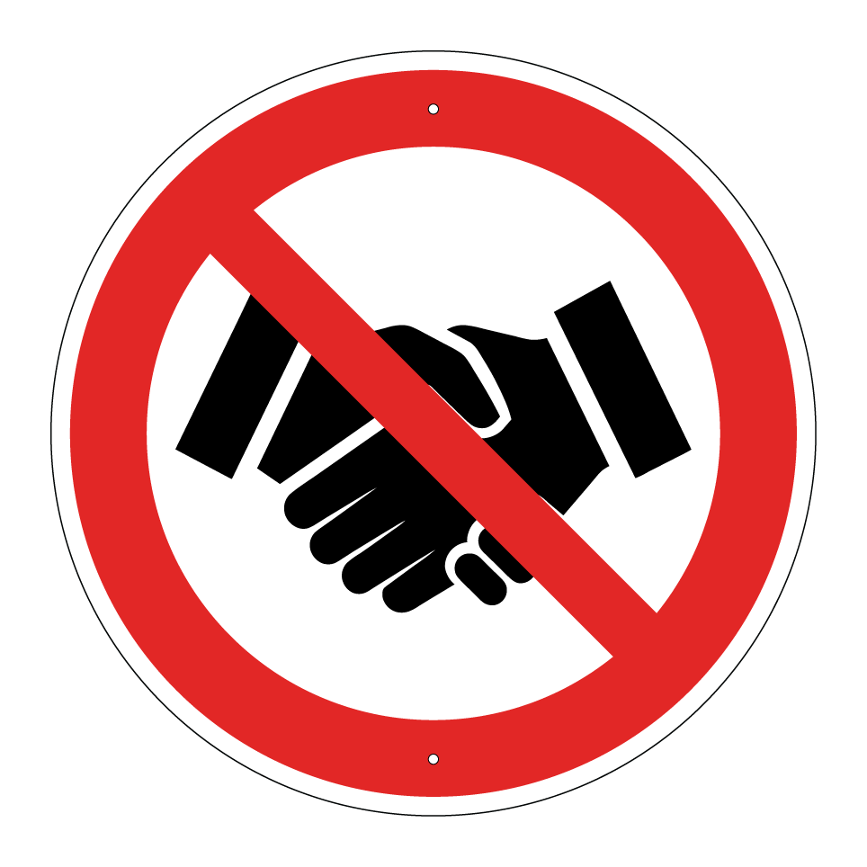 No handshakes