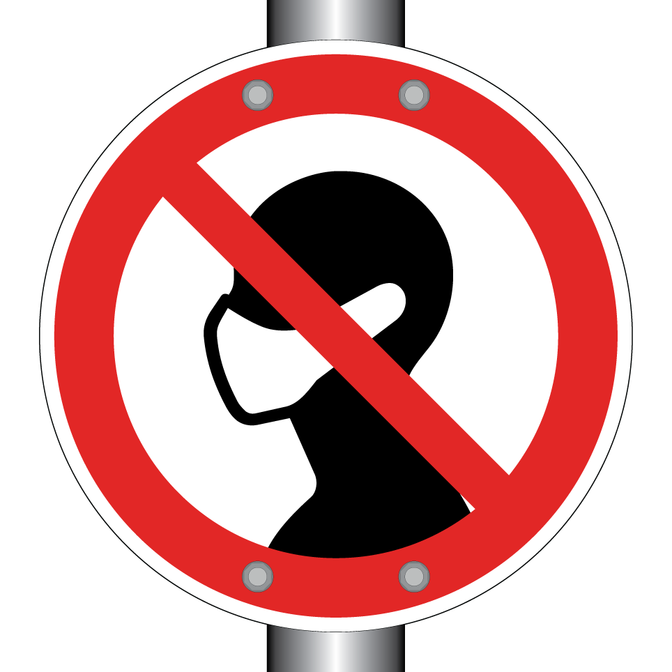 No face masks