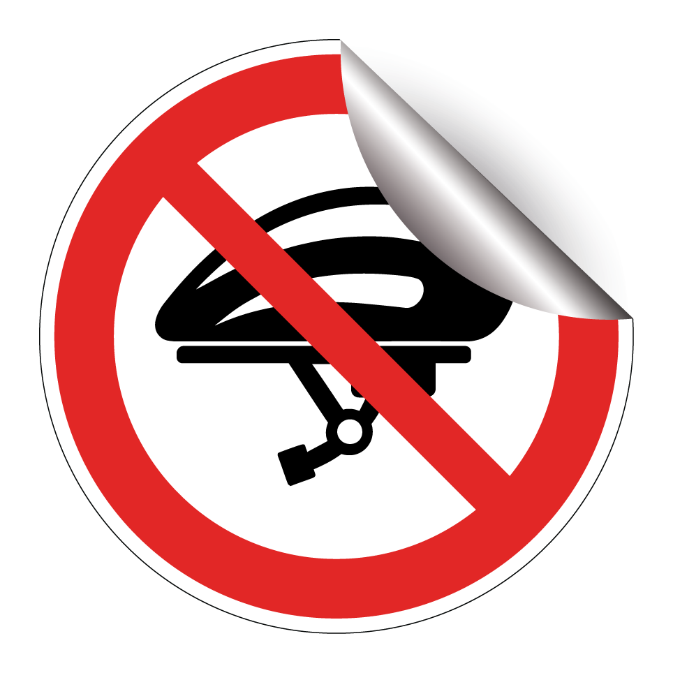 No bicycle helmet