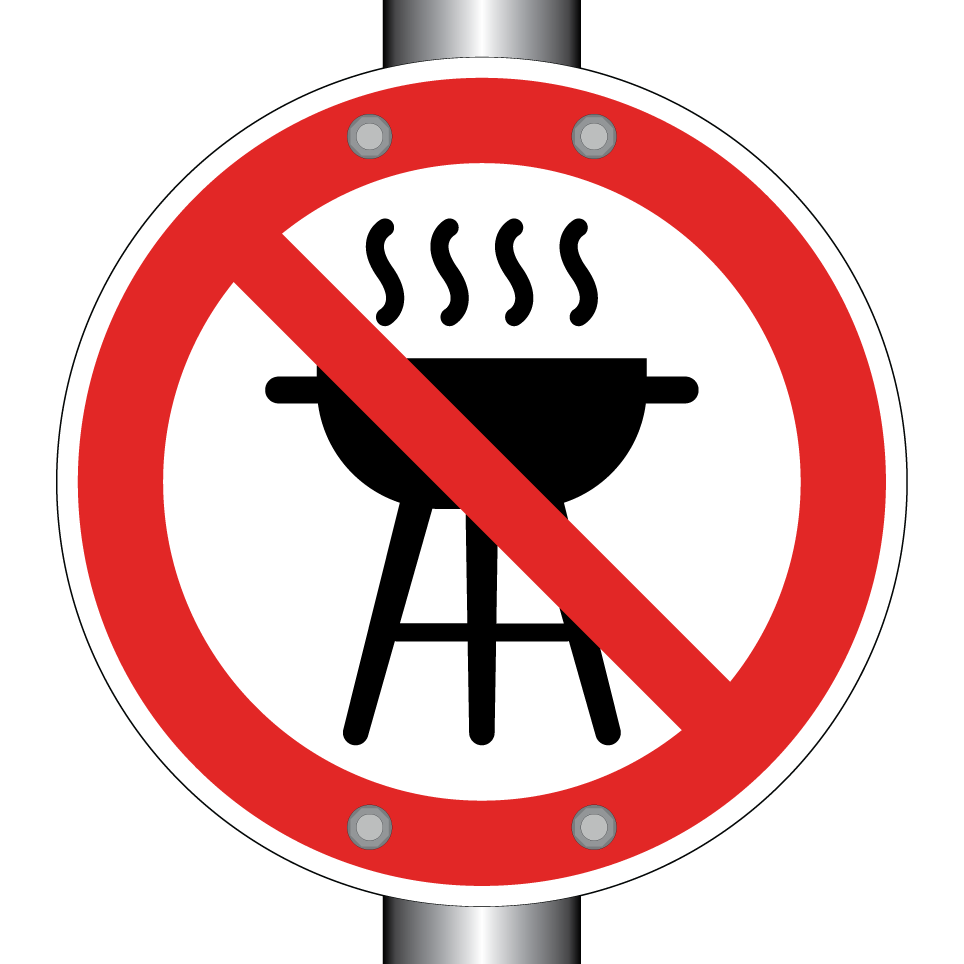 No barbecues