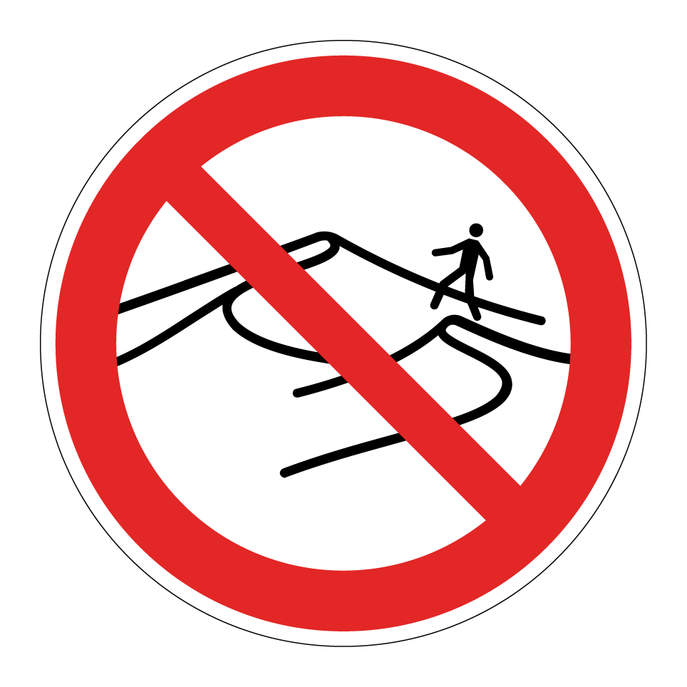 No walking on dunes