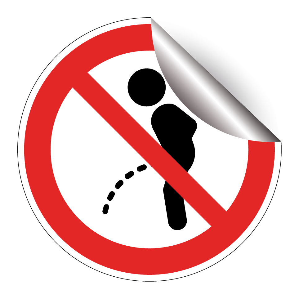 No urinating