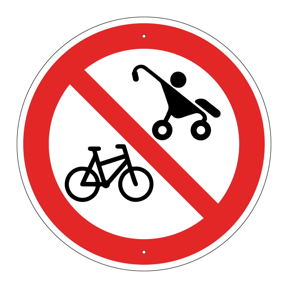 No bicycles or strollers