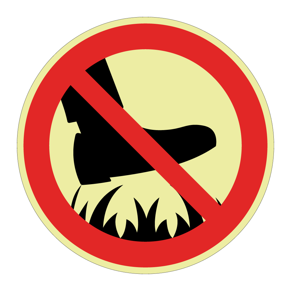 Do not walk on grass