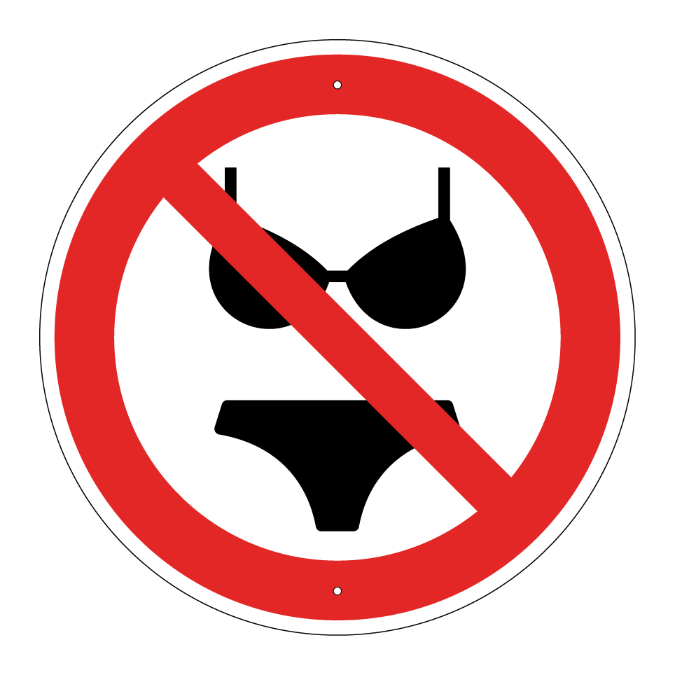 No bikini