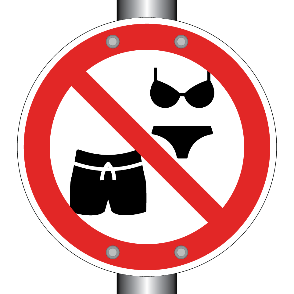 No swimwear