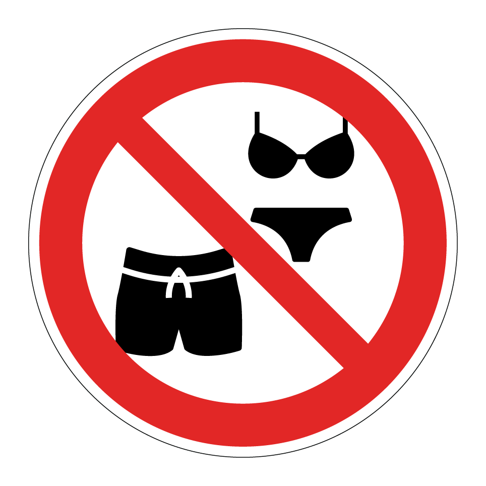 No swimwear