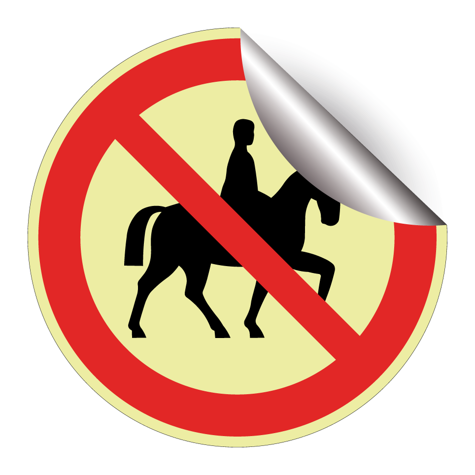 No horse riding