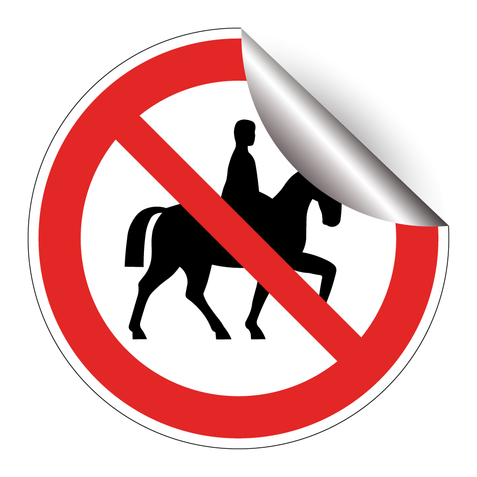 No horse riding