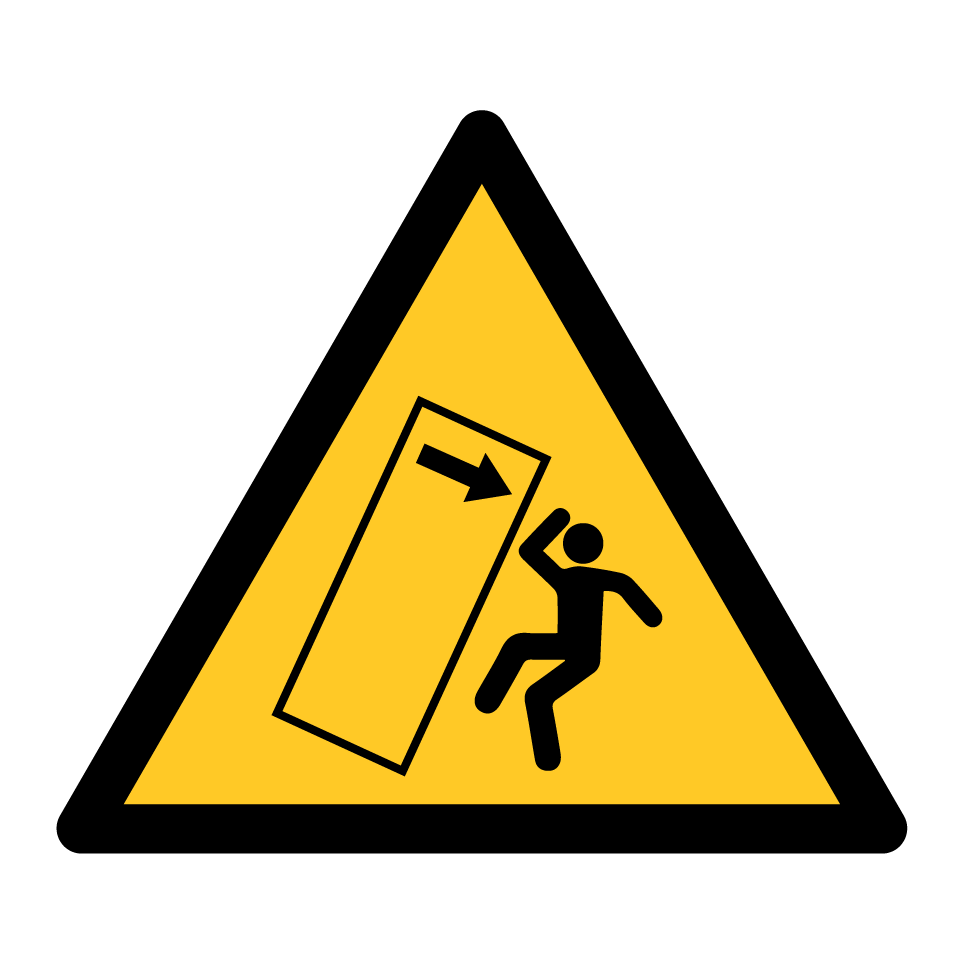 Warning risk of tipping object