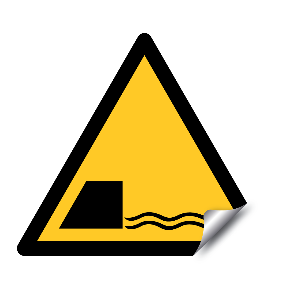 Warning water discharge outlet