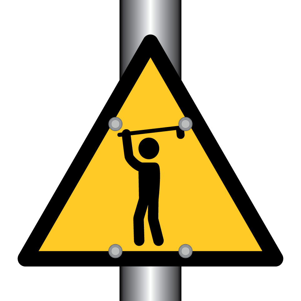 Warning golfing