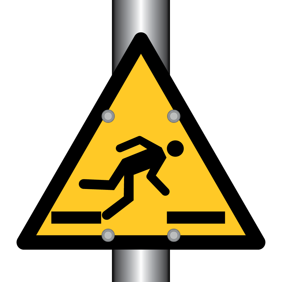 Warning trip hazard