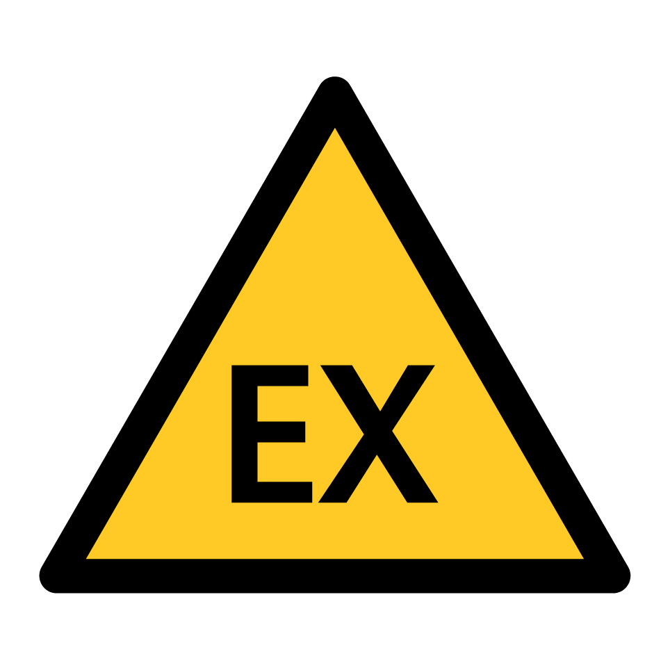 Warning explosive atmosphere (EX)