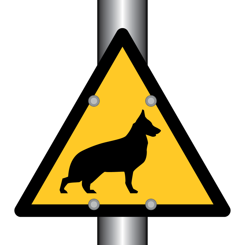 Warning guard dog