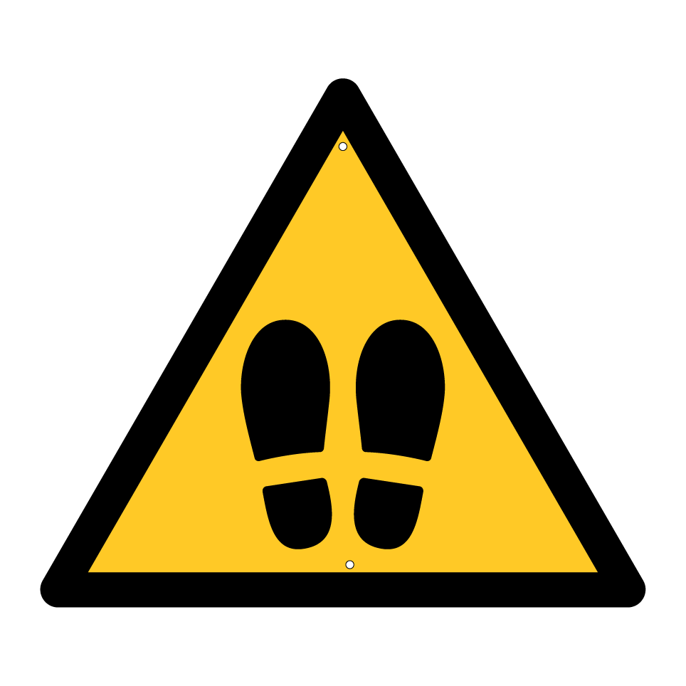 Warning footpath