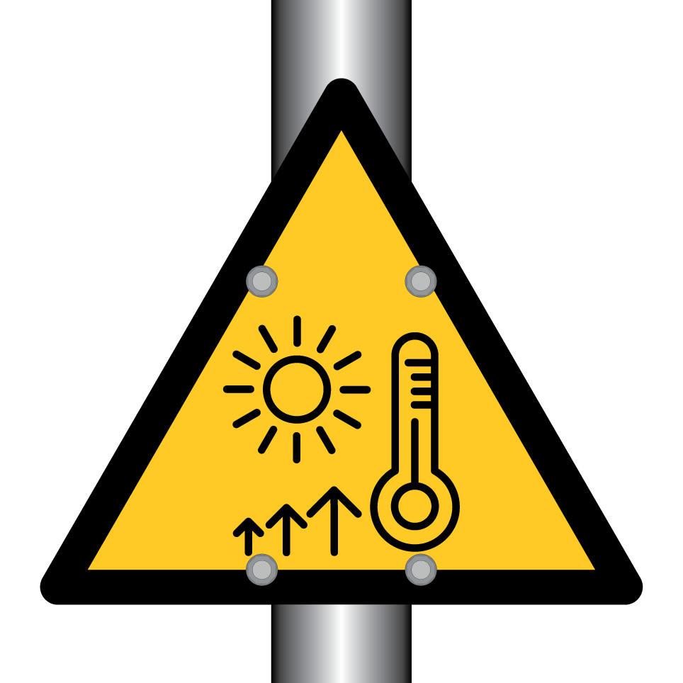 Warning hot surface