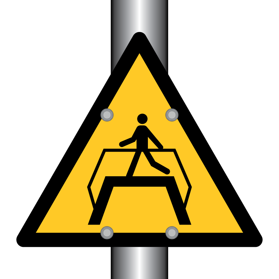 Warning pedestrian bridge