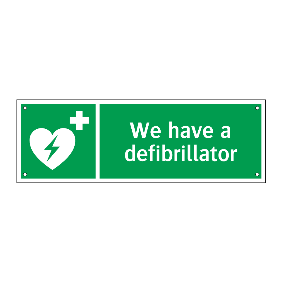 We have a defibrillator