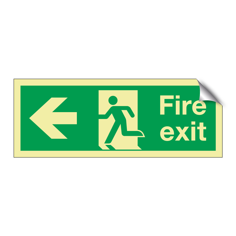 Fire exit left