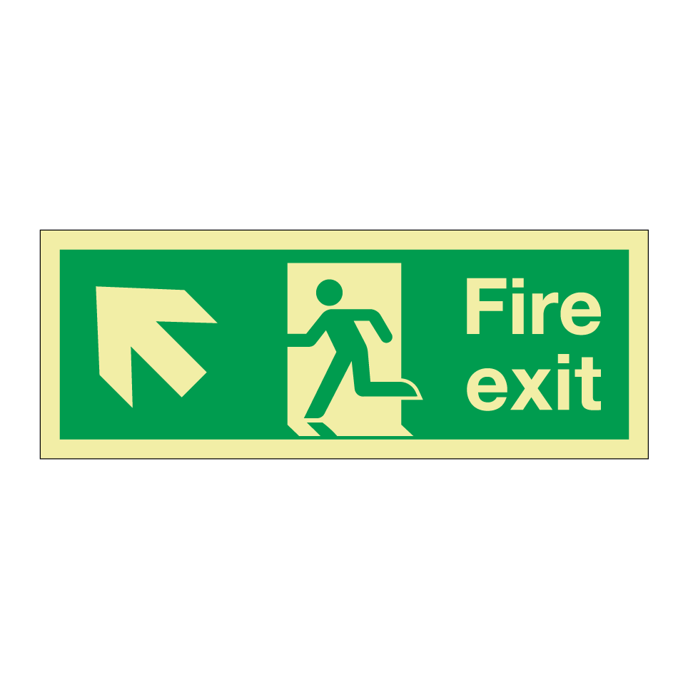 Fire exit up left