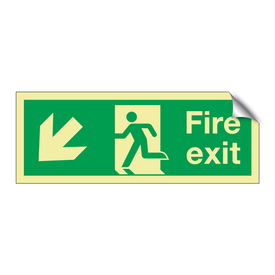 Fire exit down left