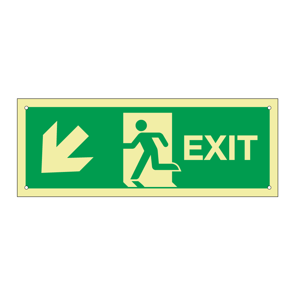 Exit down left