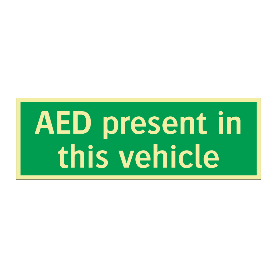 AED present in this vehicle