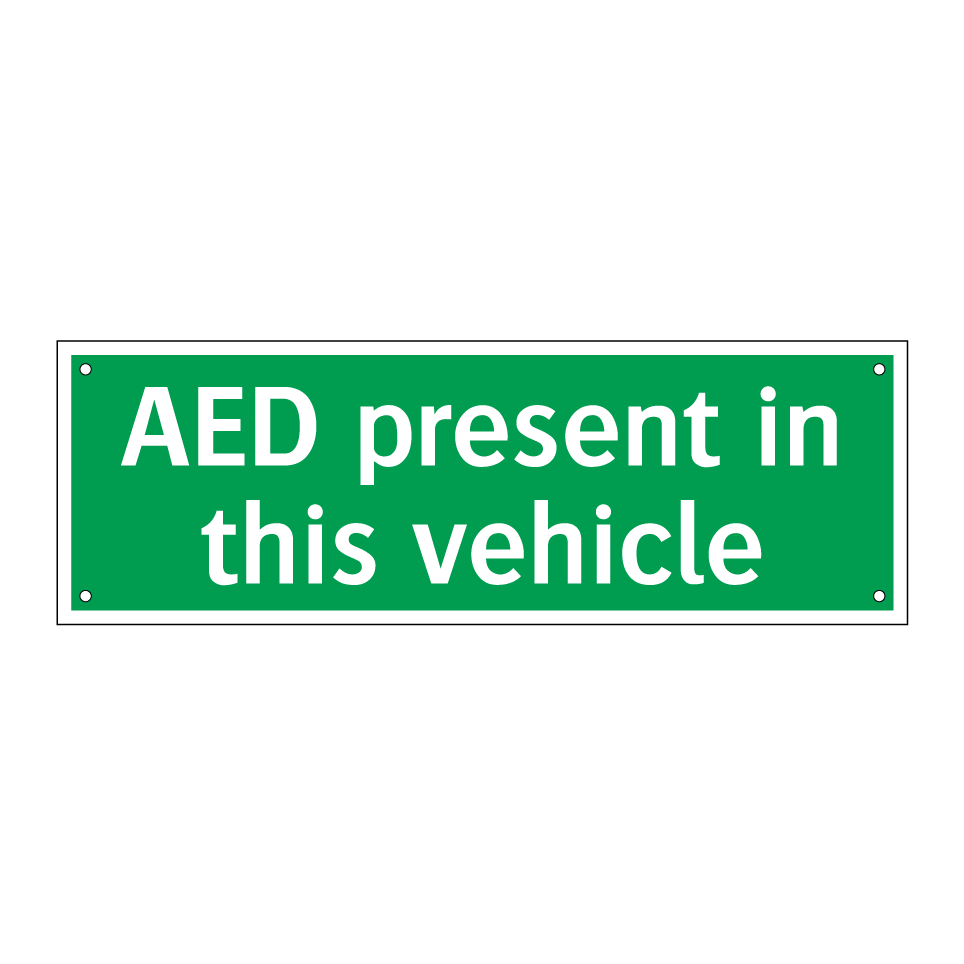 AED present in this vehicle