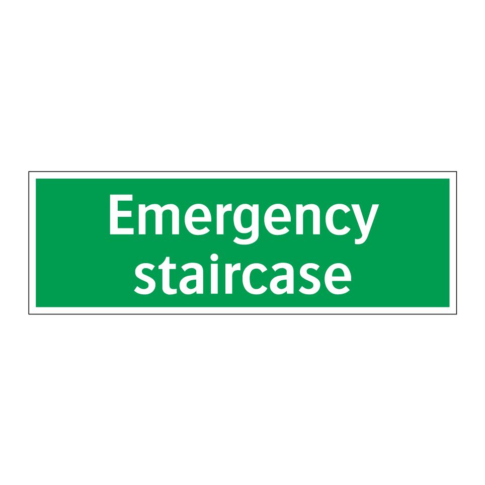 Emergency staircase