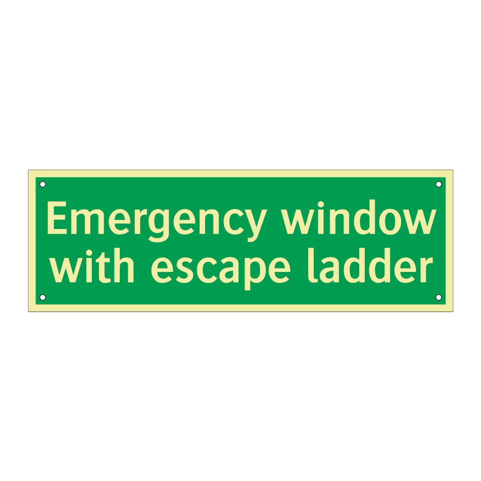 Emergency window with escape ladder