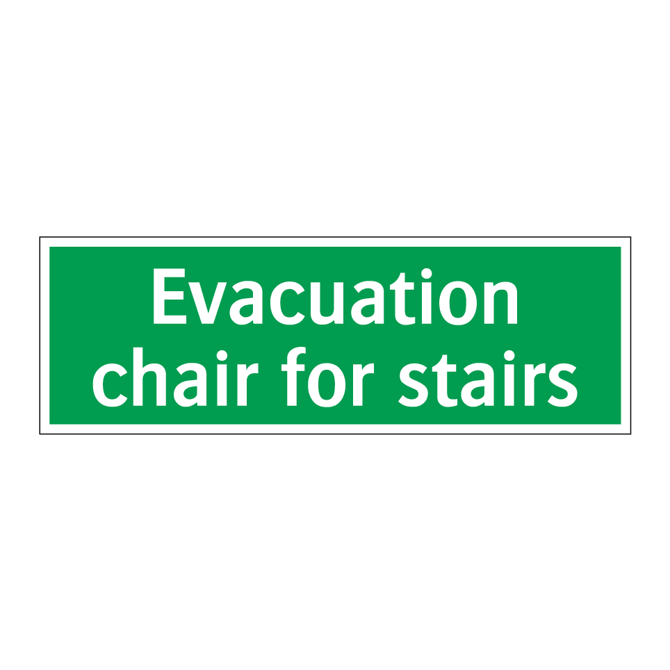 Evacuation chair for stairs