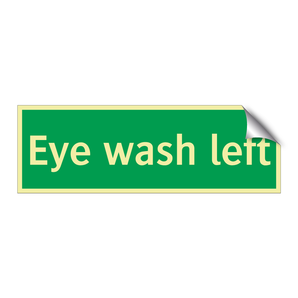 Eye wash left