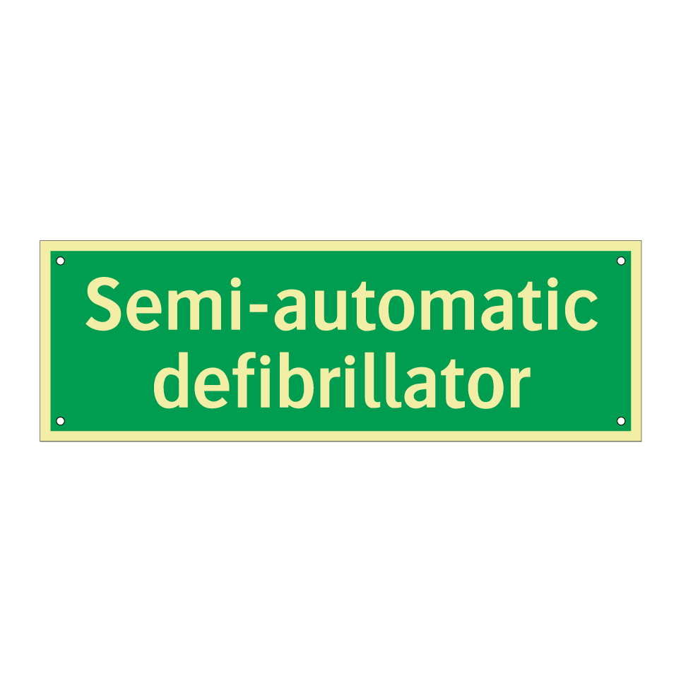 Semi-automatic defibrillator