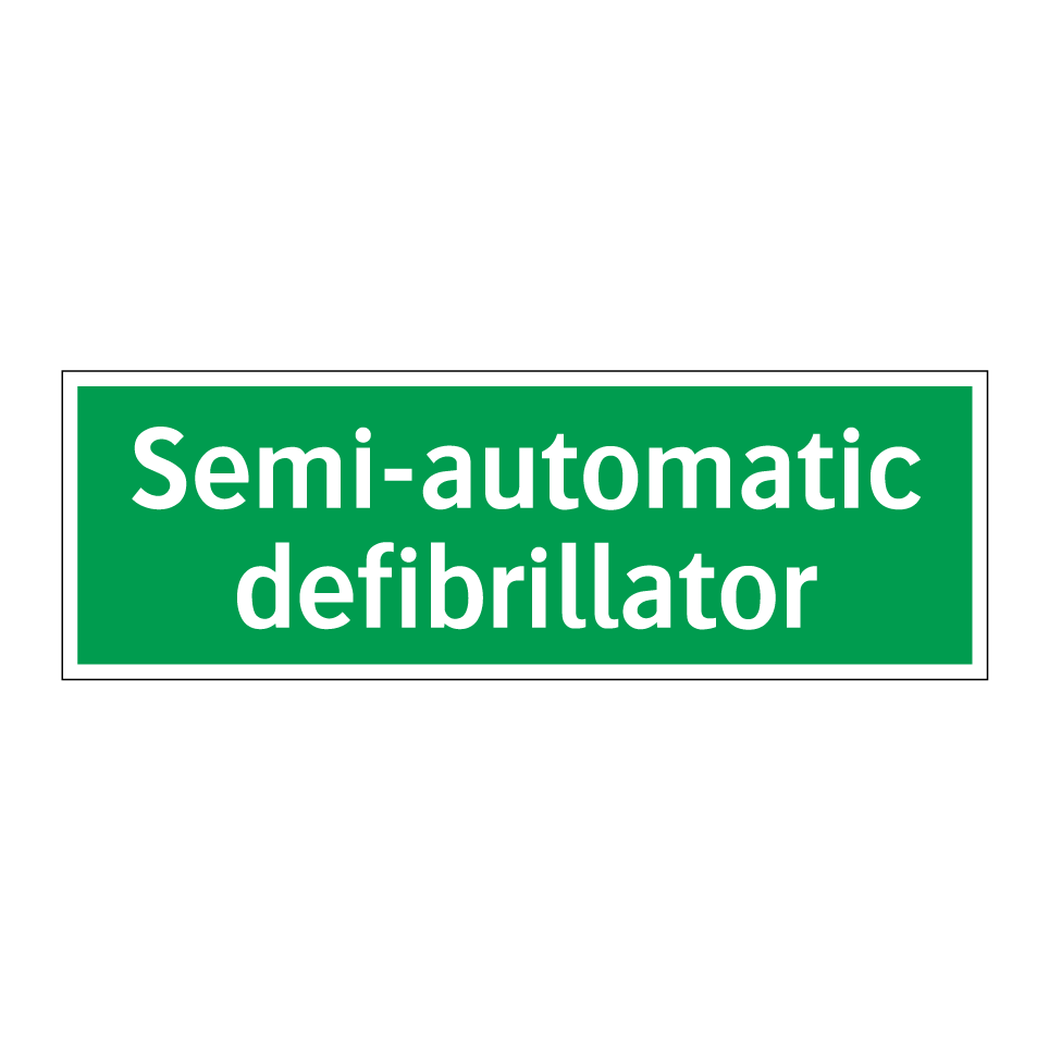 Semi-automatic defibrillator