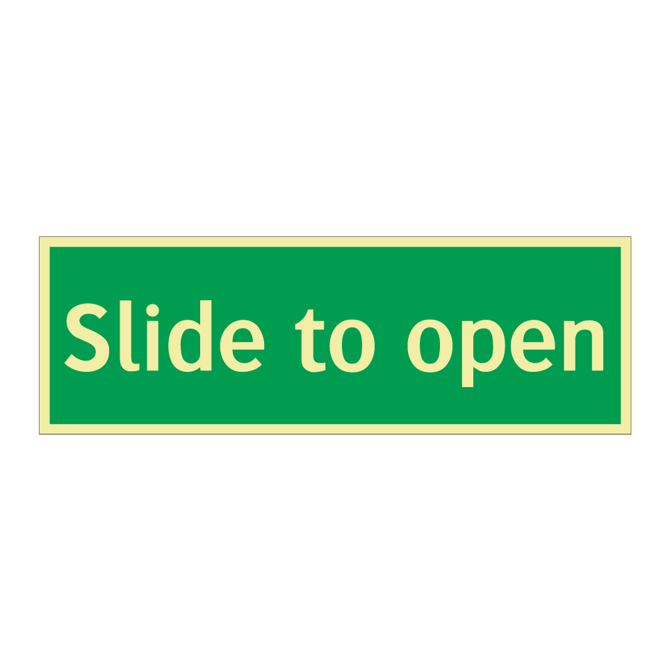 Slide to open