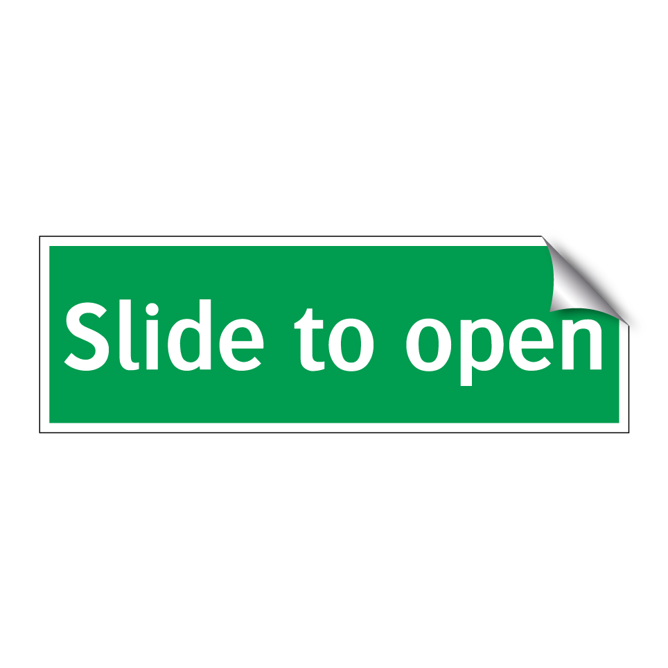 Slide to open