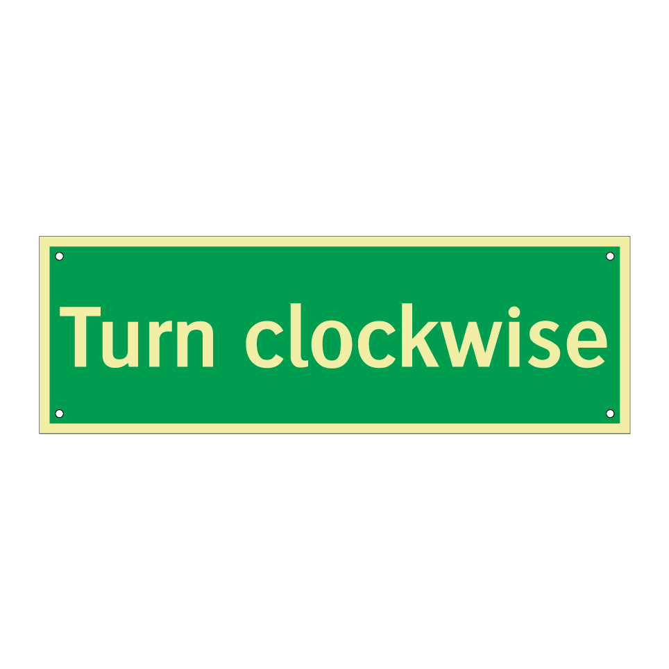 Turn clockwise
