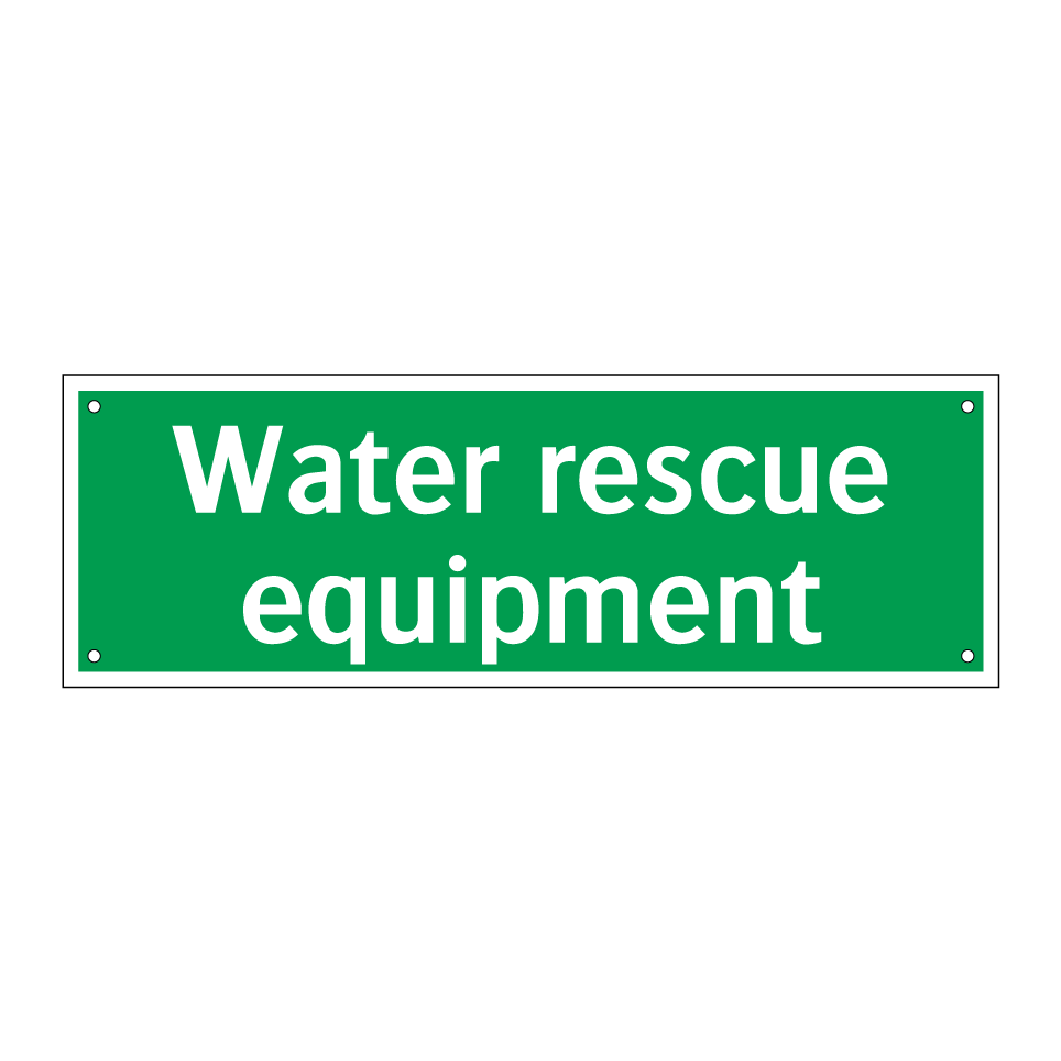 Water rescue equipment