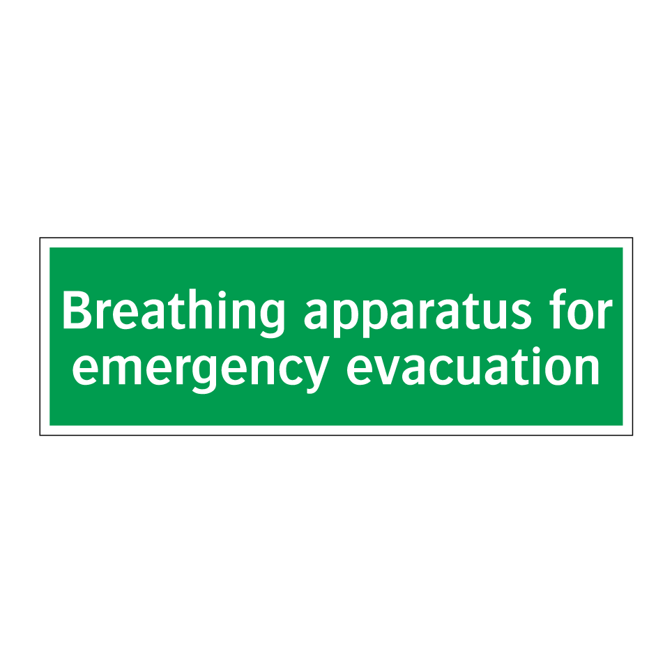 Breathing apparatus for emergency evacuation