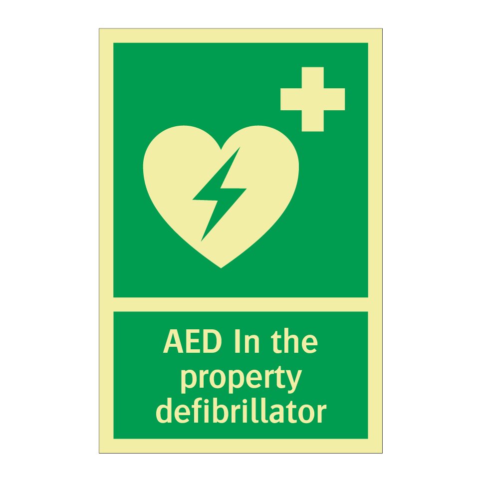 AED In the property defibrillator