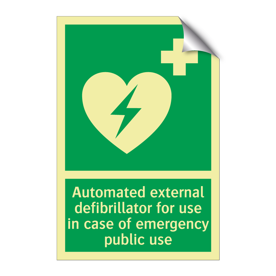 Automated external defibrillator for use in case of emergency public use