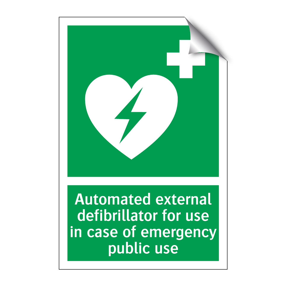 Automated external defibrillator for use in case of emergency public use