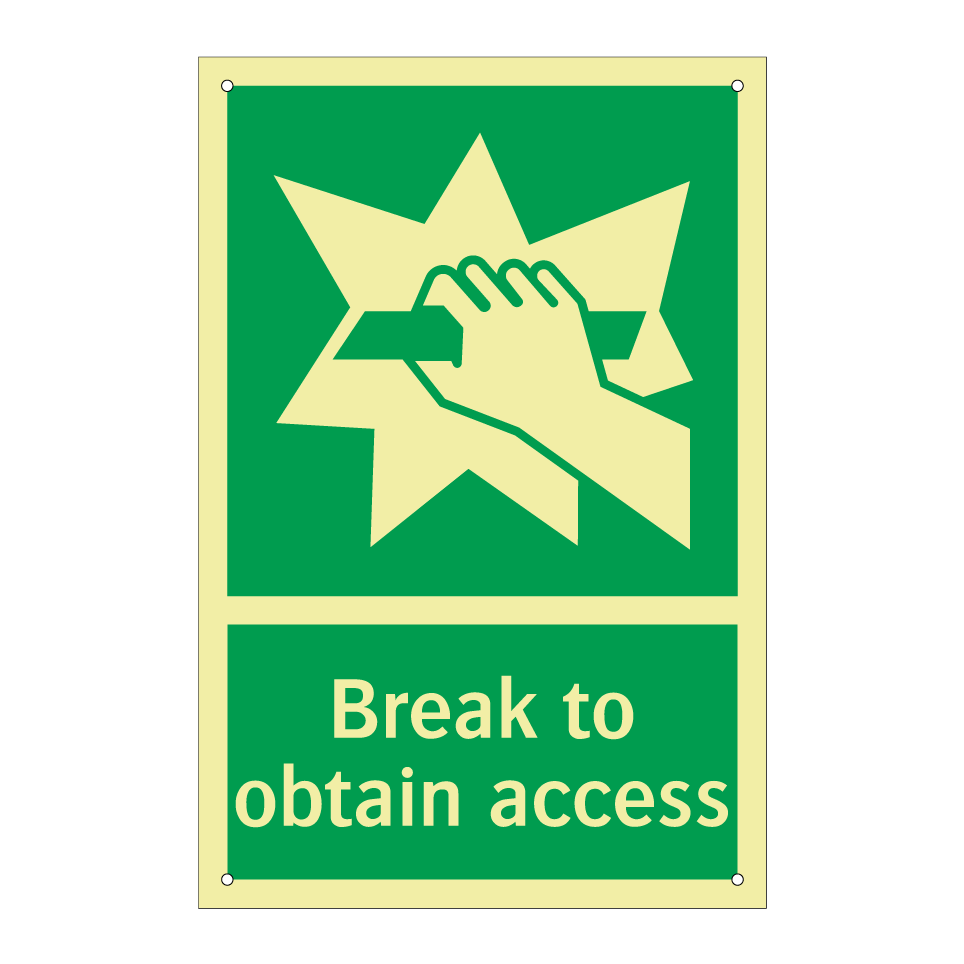 Break to obtain access