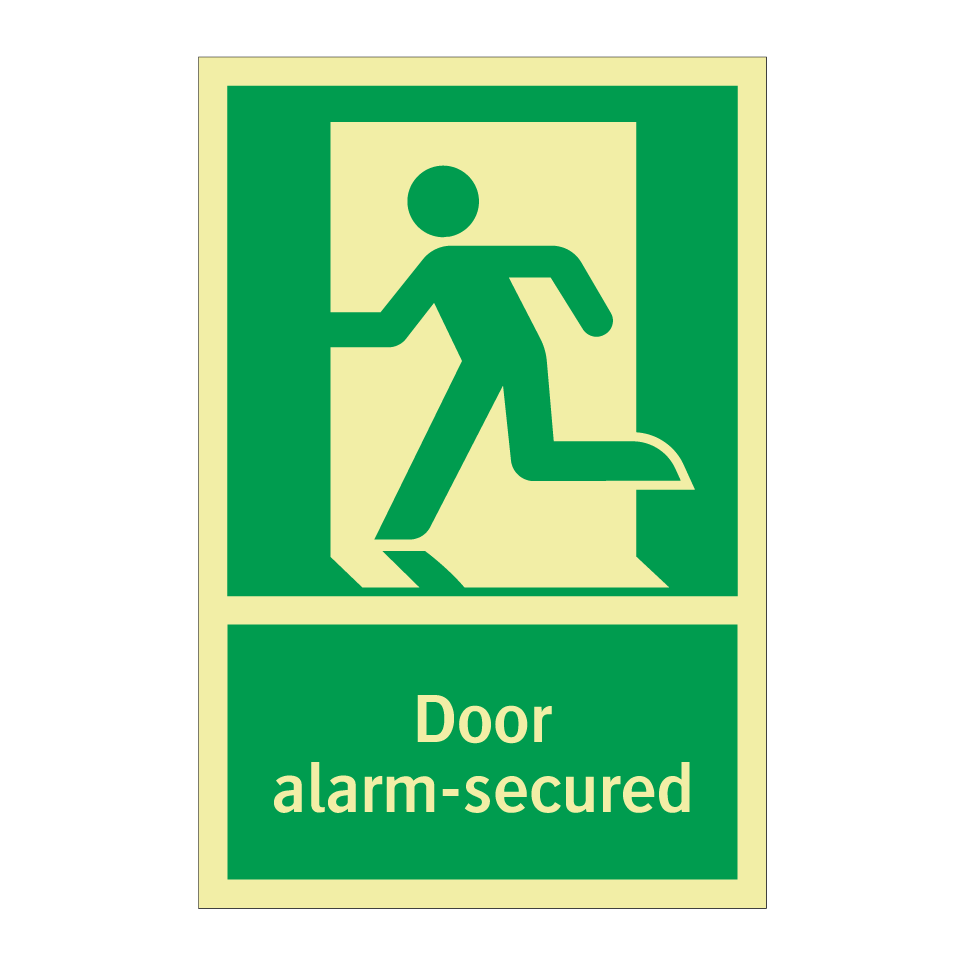 Door alarm-secured