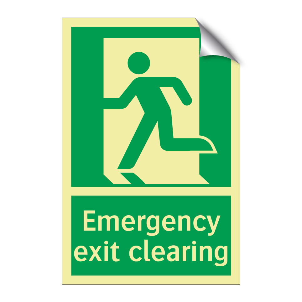Emergency exit clearing