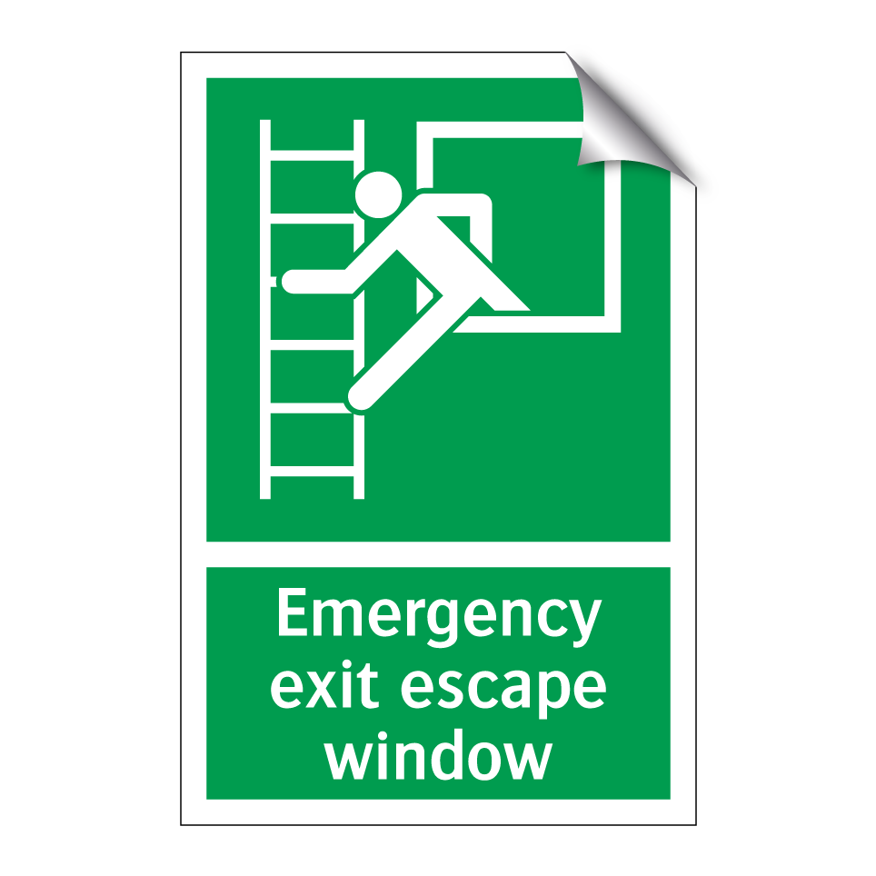Emergency exit escape window